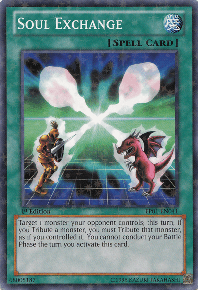 Soul Exchange [BP01-EN041] Starfoil Rare (ONLINE ORDER ONLY)