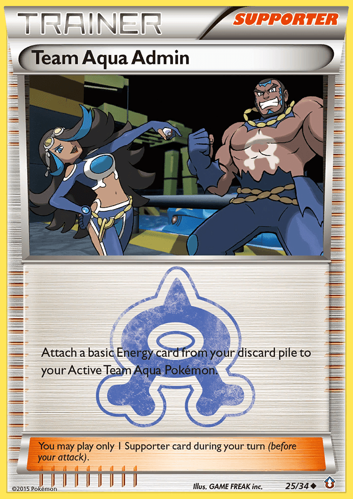 Team Aqua Admin (25/34) [XY: Double Crisis] (Online Only)