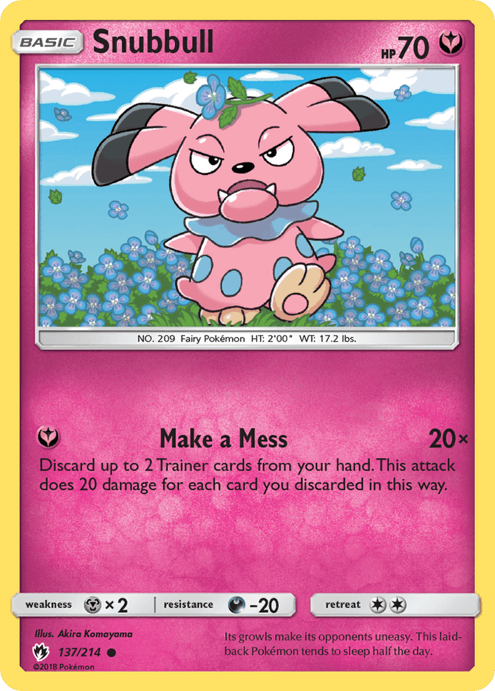 Snubbull (137/214) [Sun & Moon: Lost Thunder] (Online Only)