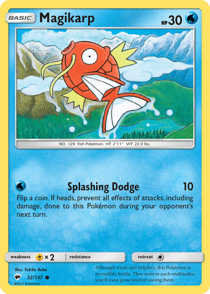 Magikarp (32/147) [Sun & Moon: Burning Shadows] (Online Only)