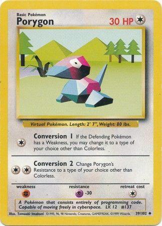 Porygon (39/102) [Base Set Unlimited] (Online Only)
