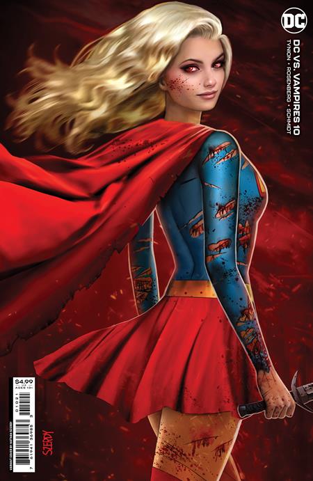 Dc Vs Vampires #10 (Of 12) B Nathan Szerdy Card Stock Variant Supergirl GGA (10/25/2022) Dc (ONLINE ORDER ONLY)