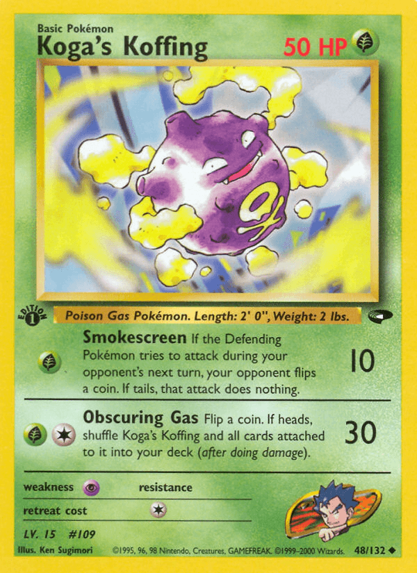 Koga's Koffing (48/132) [Gym Challenge 1st Edition] (Online Only)
