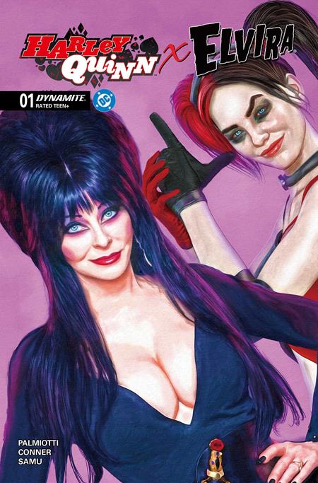 Harley Quinn X Elvira #1 Y 1:10 Mark Spears Pink Variant (10/08/2025) Dynamite (ONLINE ORDER ONLY)