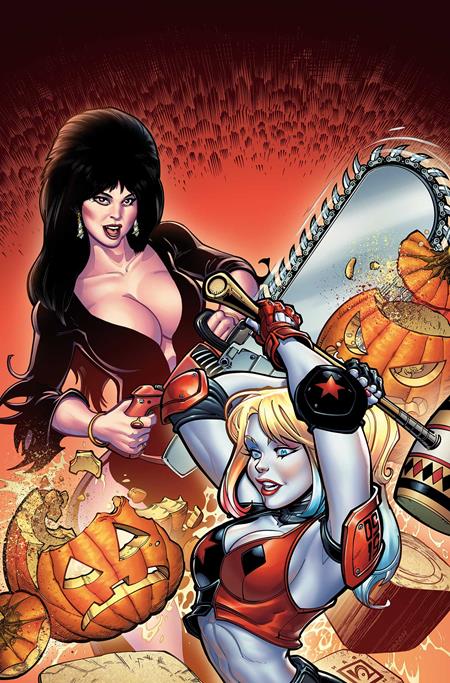 Harley Quinn X Elvira #1 ZB 1:15 Chad Hardin Foil Virgin Variant (10/08/2025) Dynamite (ONLINE ORDER ONLY)