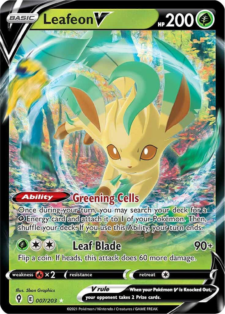 Leafeon V (007/203) [Sword & Shield: Evolving Skies] (Online Only)
