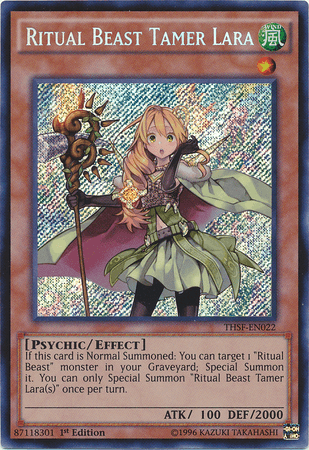 Ritual Beast Tamer Lara [THSF-EN022] Secret Rare (ONLINE ORDER ONLY)