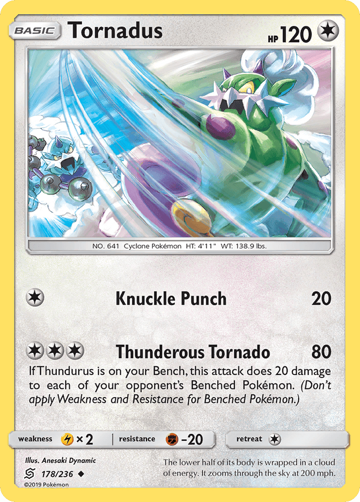 Tornadus (178/236) [Sun & Moon: Unified Minds] (Online Only)