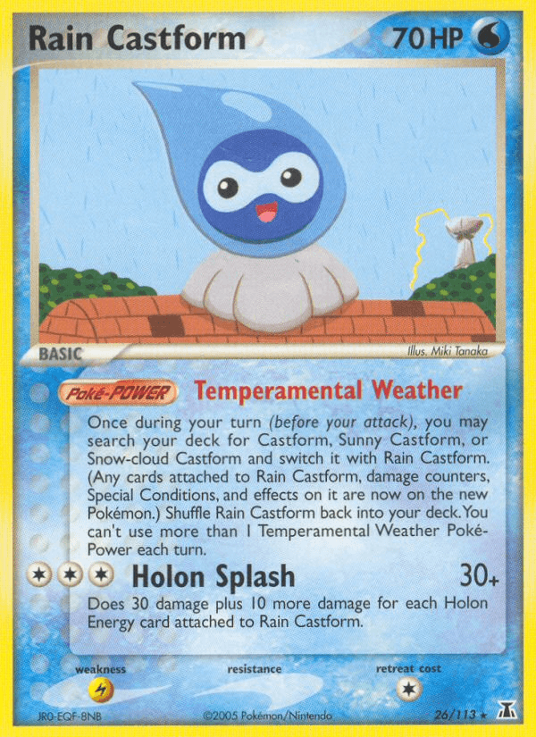 Rain Castform (26/113) [EX: Delta Species] (Online Only)