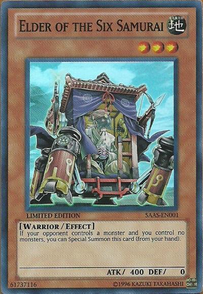 Elder of the Six Samurai [SAAS-EN001] Super Rare (ONLINE ORDER ONLY)