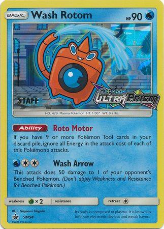 Wash Rotom (SM94) (Staff Prerelease Promo) [Sun & Moon: Black Star Promos] (Online Only)
