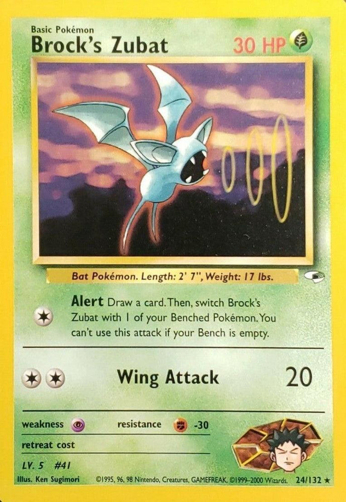 Brock's Zubat (24/132) [Gym Heroes Unlimited] (Online Only)