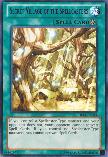 Secret Village of the Spellcasters (Purple) [DL14-EN013] Rare (ONLINE ORDER ONLY)