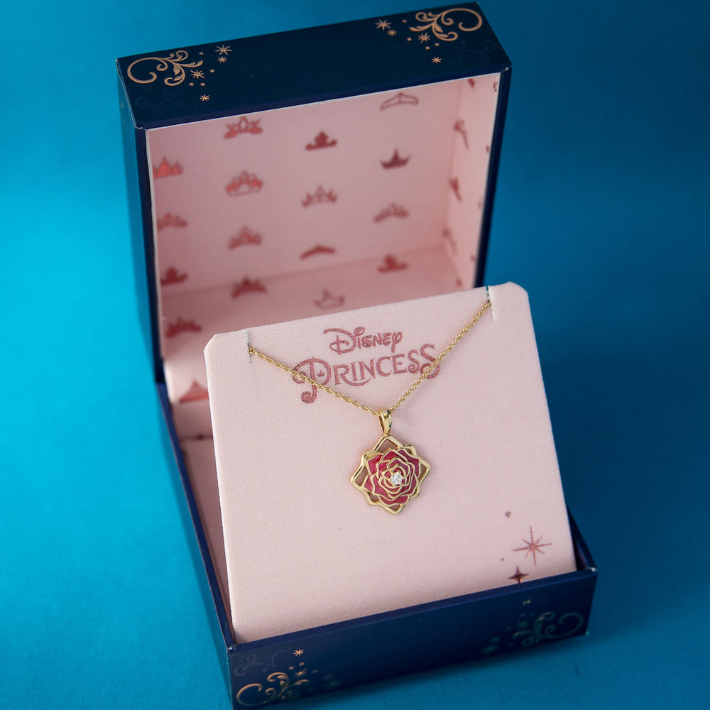 Disney X RockLove BEAUTY AND BEAST Belle Keepsake Necklace (ONLINE ORDER ONLY)