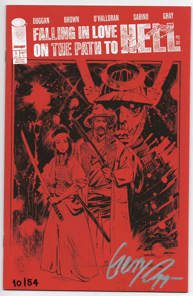Falling In Love On The Path To Hell #1 2nd Print Garry Brown Variant SIGNED Gerry Duggan (07/03/2024) Image (ONLINE ORDER ONLY)