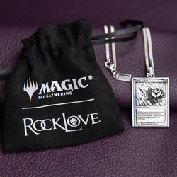 Magic: The Gathering X RockLove Black Lotus Miniature Card Necklace (ONLINE ORDER ONLY)