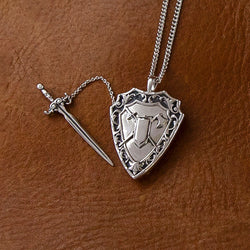 Dungeons and Dragons X RockLove Fighter Sword and Shield Necklace (ONLINE ORDER ONLY)