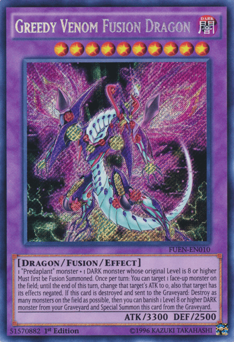 Greedy Venom Fusion Dragon [FUEN-EN010] Secret Rare (ONLINE ORDER ONLY)