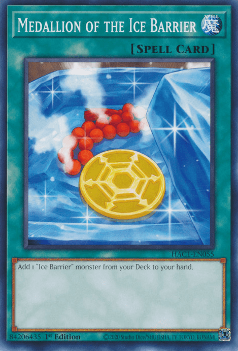 Medallion of the Ice Barrier [HAC1-EN055] Common (ONLINE ORDER ONLY)