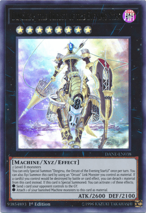 Dingirsu, the Orcust of the Evening Star [DANE-EN038] Ultra Rare (ONLINE ORDER ONLY)