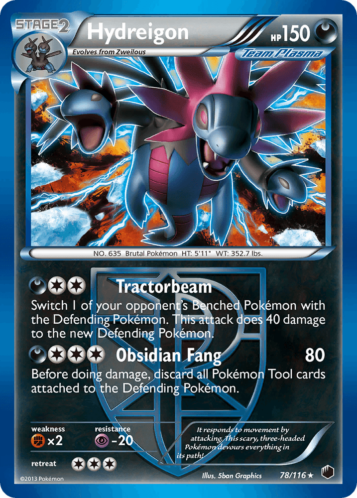 Hydreigon (78/116) [Black & White: Plasma Freeze] (Online Only)