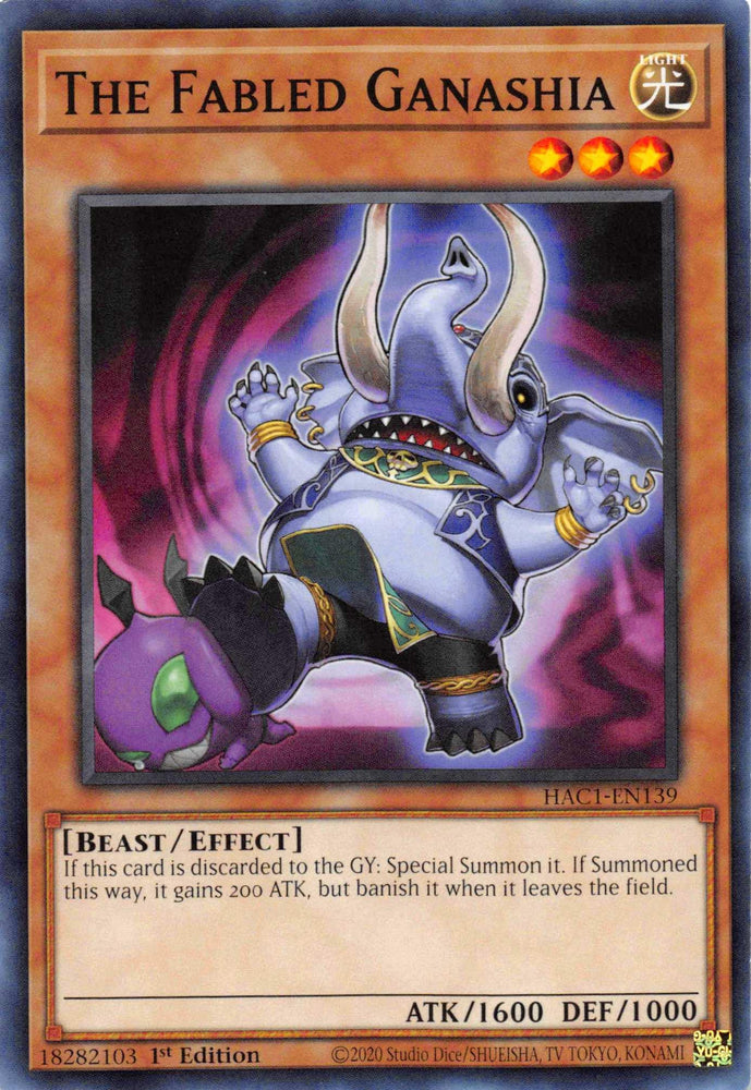 The Fabled Ganashia [HAC1-EN139] Common (ONLINE ORDER ONLY)