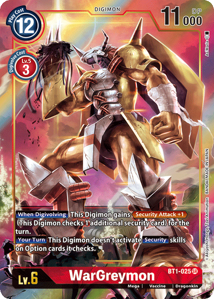 WarGreymon [BT1-025] (Alternate Art) [Release Special Booster Ver.1.0] (ONLINE ORDER ONLY)