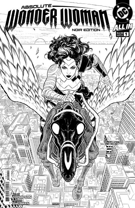 Absolute Wonder Woman #1 Noir Edition A Hayden Sherman (11/27/2024) Dc (ONLINE ORDER ONLY)