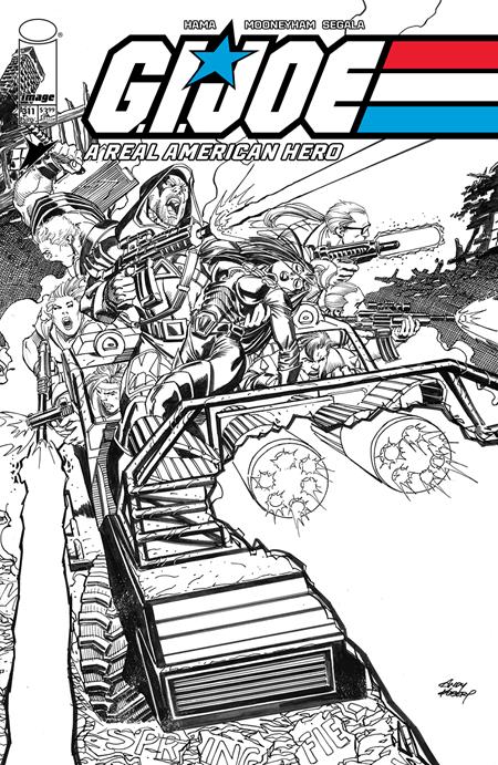 Gi Joe A Real American Hero #311 B Andy Kubert B&W Variant (11/20/2024) Image (ONLINE ORDER ONLY)