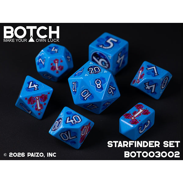 7 Piece Die Set Botch Dice: Starfinder (ONLINE ORDER ONLY)