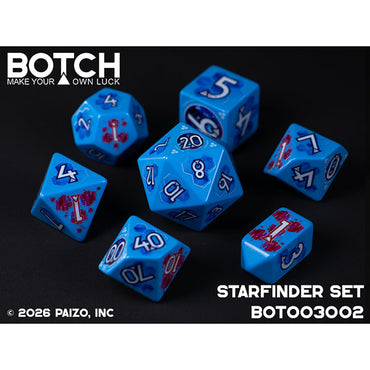 7 Piece Die Set Botch Dice: Starfinder (ONLINE ORDER ONLY)