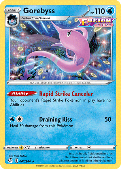 Gorebyss (067/264) [Sword & Shield: Fusion Strike] (Online Only)