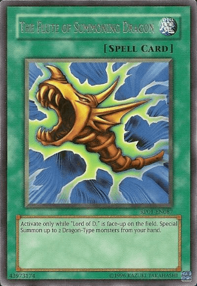 The Flute of Summoning Dragon [RP01-EN087] Rare (ONLINE ORDER ONLY)