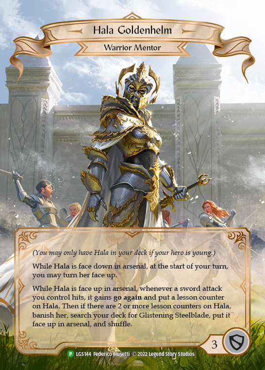 Hala Goldenhelm [LGS144] (Promo)  Rainbow Foil