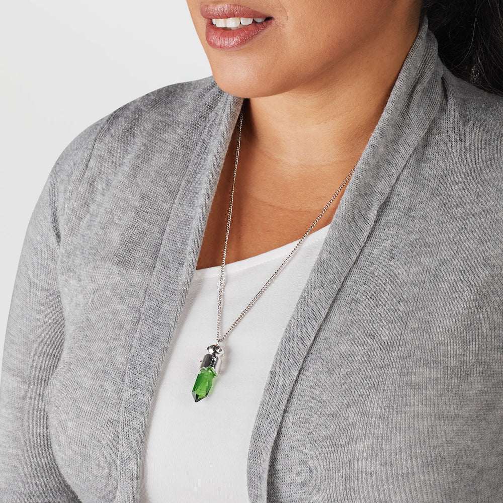 Star Wars X RockLove Padawan Ahsoka Tano Green Kyber Crystal Necklace (ONLINE ORDER ONLY)
