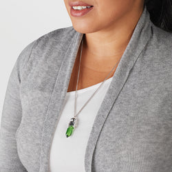 Star Wars X RockLove Padawan Ahsoka Tano Green Kyber Crystal Necklace (ONLINE ORDER ONLY)