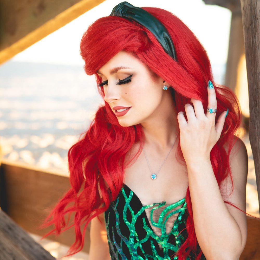 Disney X RockLove THE LITTLE MERMAID Bubble Solitaire Necklace (ONLINE ORDER ONLY)