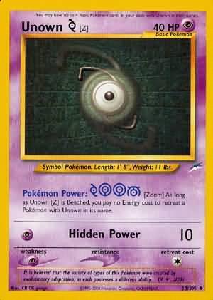 Unown [Z] (60/105) [Neo Destiny Unlimited] (Online Only)
