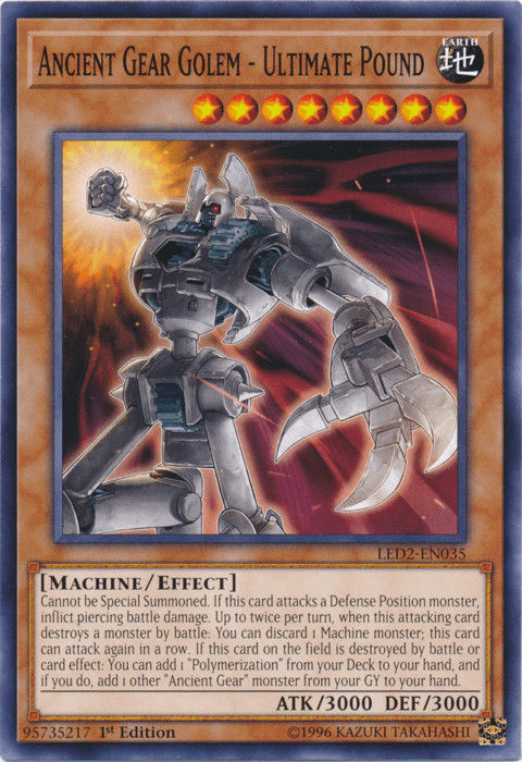 Ancient Gear Golem - Ultimate Pound [LED2-EN035] Common (ONLINE ORDER ONLY)