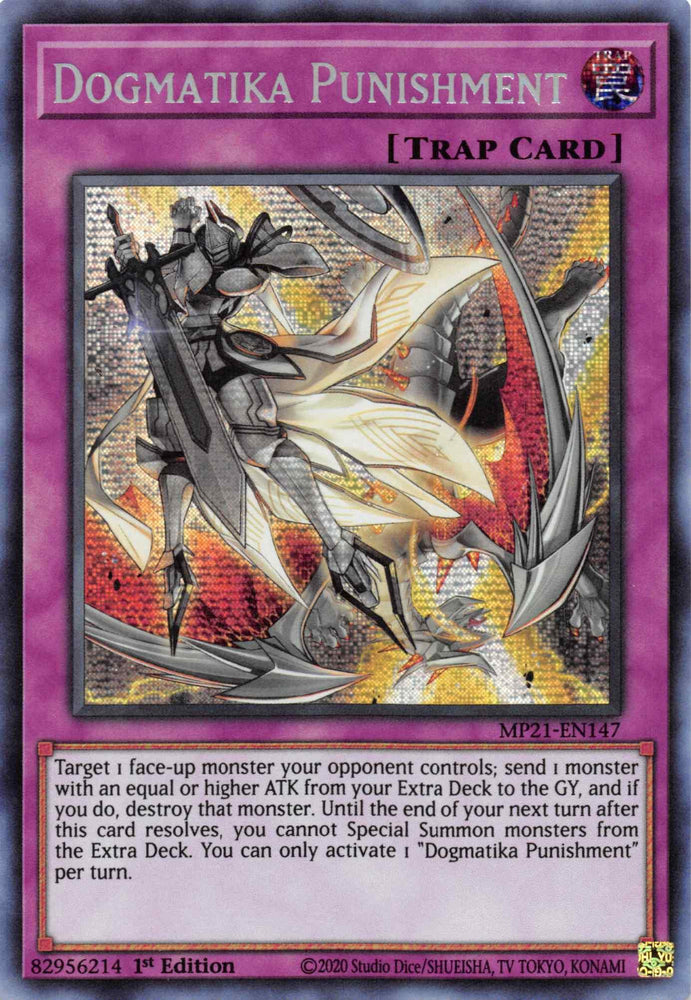 Dogmatika Punishment [MP21-EN147] Prismatic Secret Rare (ONLINE ORDER ONLY)
