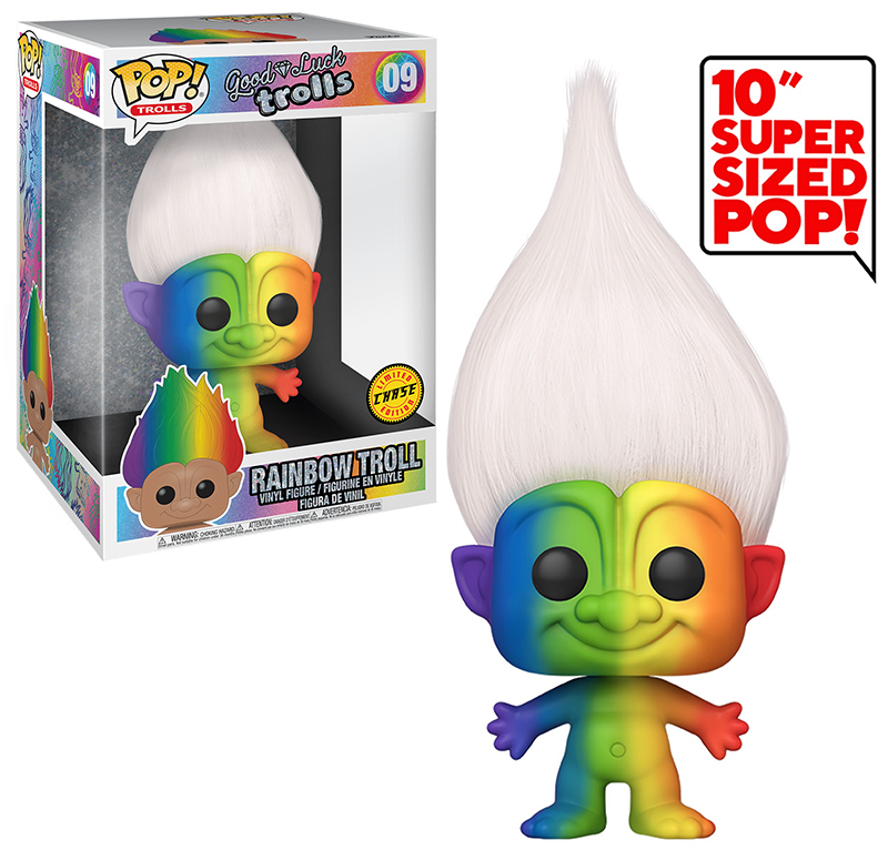 Rainbow Troll (Rainbow Body, 10-Inch, Good Luck Trolls) 09 - **Chase** [light damage] (Online Order Only)