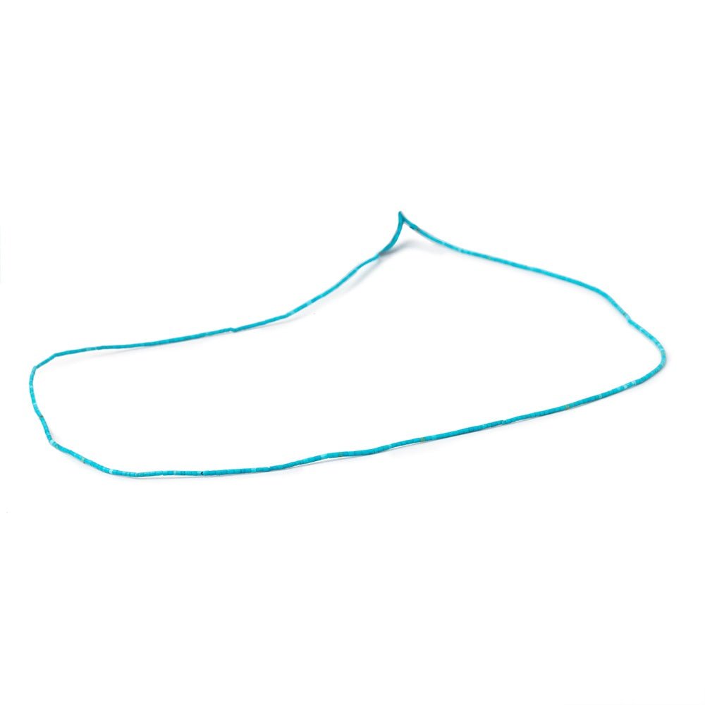 0.9mm Turquoise Howlite Handcut Plain Tube Beads 15.5 inch 350 pieces (ONLINE ORDER ONLY)