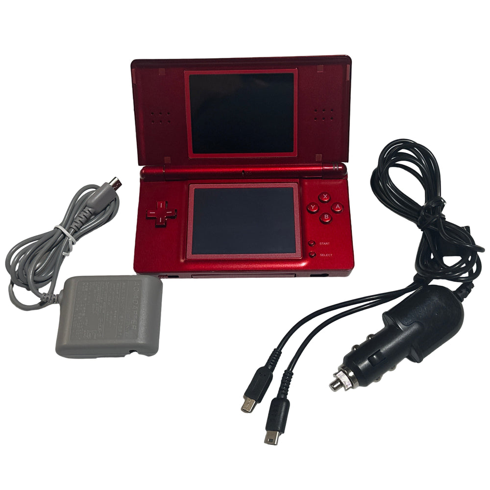 Red Crimson & Black Nintendo DS Lite (New Screens and Outer Case) (ONLINE ORDER ONLY)