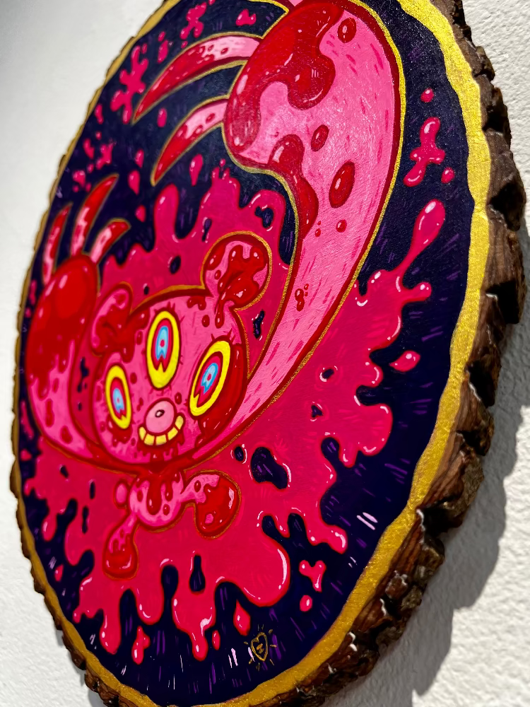 Zoë Moss - Psycho Gloomy - Original Artwork - Gloomy Bear Exhibition (ONLINE ORDER ONLY)