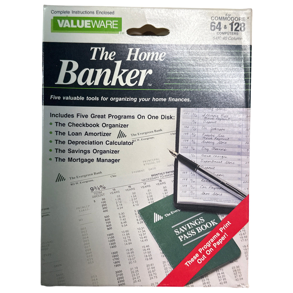 The Home Banker - Commodore 64/128 (Online Order Only)