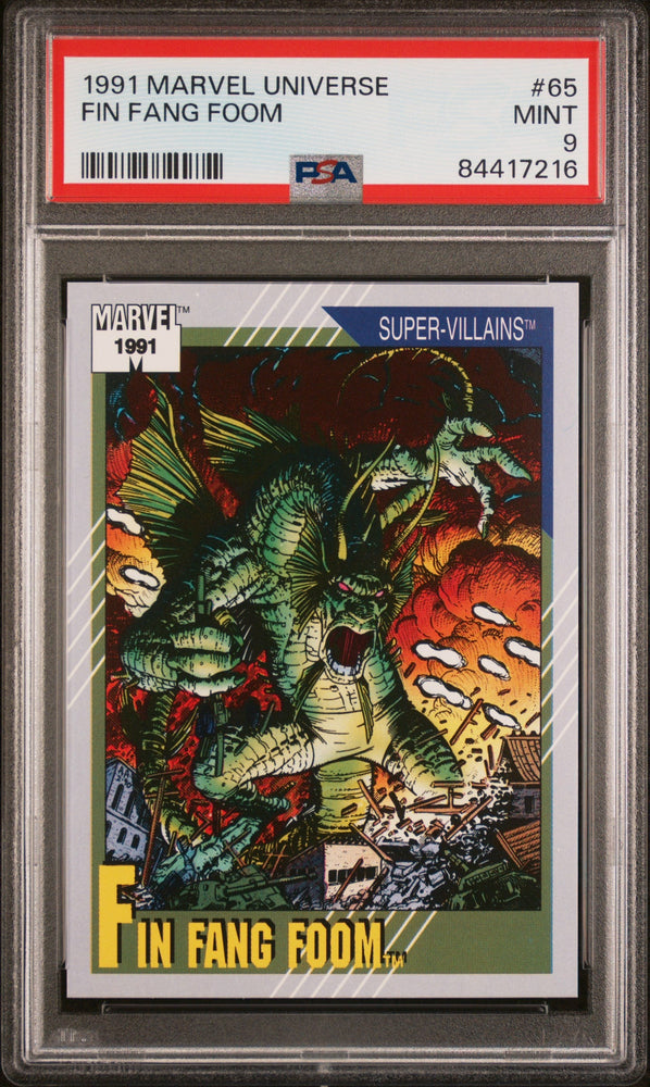 1991 MARVEL UNIVERSE FIN FANG FOOM  #65 - PSA 9 (Online Order Only)