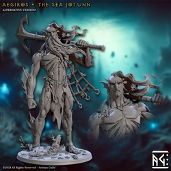 3D Printed Artisan Guild Aegiros the Sea Jotunn Mirmidons of the Death Tide 28mm 32mm (Online Only)