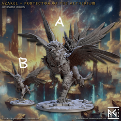 3D Printed Artisan Guild Azarel - Protector of the Aetherium Wrath of the Malakim Set 28mm 32mm (Online Only)