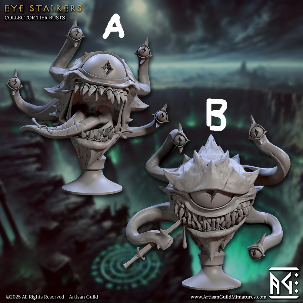 3D Printed Artisan Guild Descent into the Hive of the All Seeing Busts 28mm 32mm (Online Only)