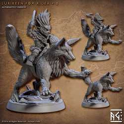 3D Printed Artisan Guild Lurikeens Fox Riders Deeproot Lurikeen Set 28mm 32mm (Online Only)